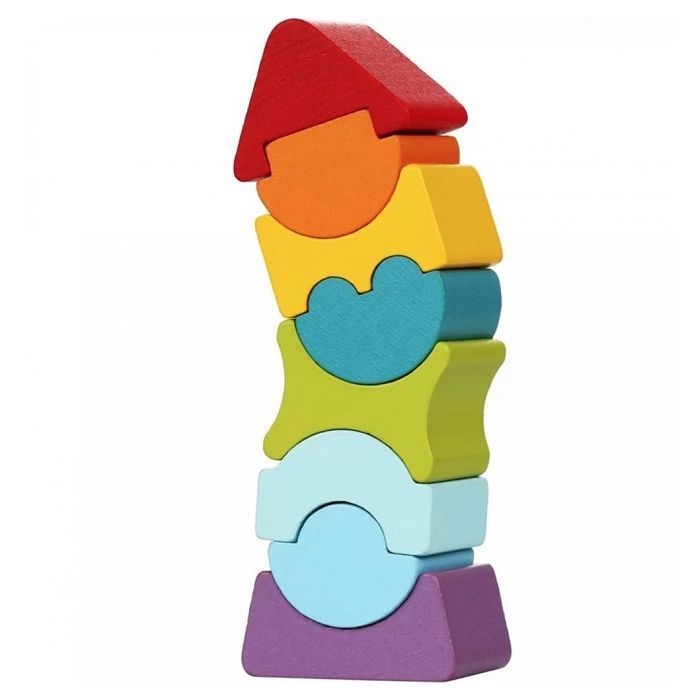 La tour flexible LD8 en bois - CUBIKA - Objet Decoratif - Blanc