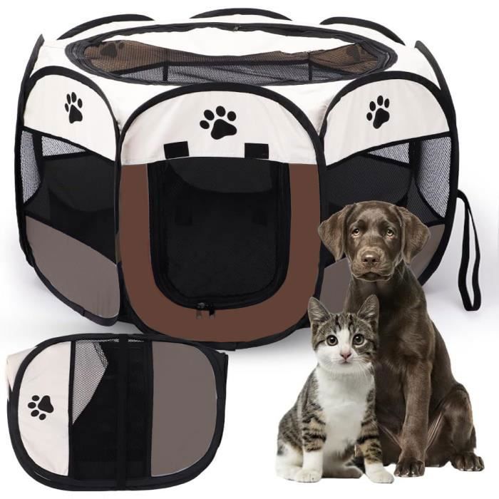 Meilleurs prix pour Parc Chiot Pliable octogonale ，Enclos pour Chat Extérieur pour Chiots Tente étanche pour Enclos pour Chat，72x45cm