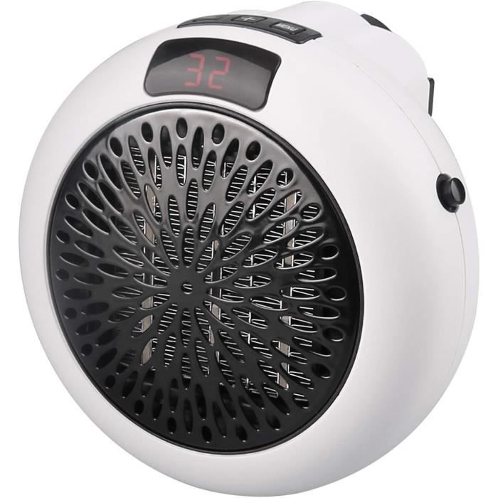 DAHTEC Radiateur électrique 2000W - Céramique - Chauffage Soufflant - Mini Chauffage D'appoint - Chauffe Rapide & Économie D'Énergie - Conception Compacte Pour Bureau - Jaune