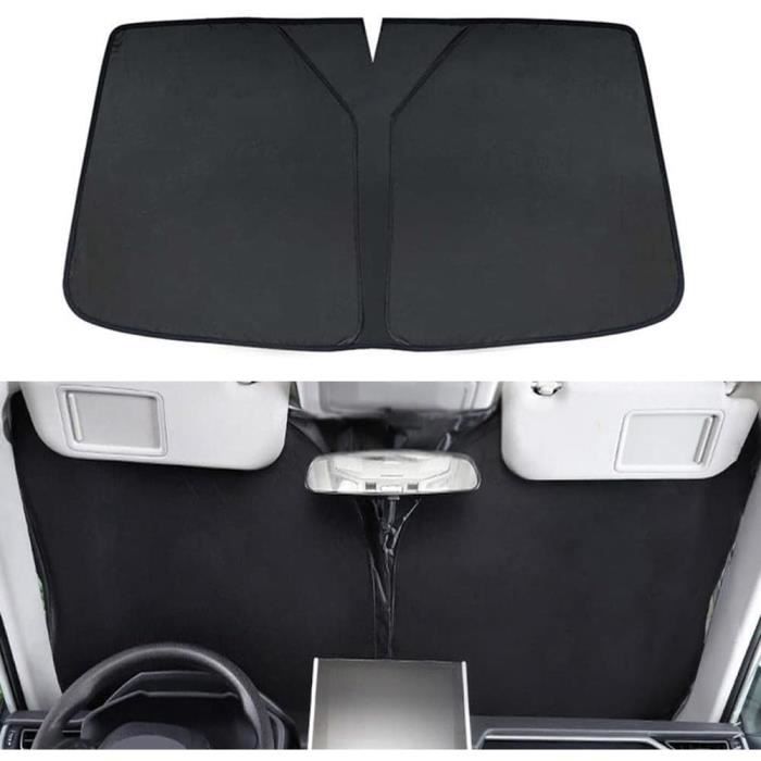 Pare-soleil Pare-brise Pliable Argenté - Protection UV, Installation Facile - Taille 51x27 Pouces - Neuf