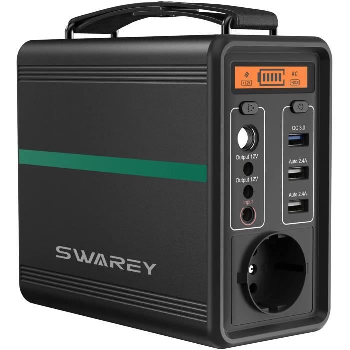 166wh 500mah Generateur D Energie Portable Inverseur Dc Ac Charge De Panneau Solaire Prise Groupe Electrogene Sauvegarde Camping Cdiscount Bricolage