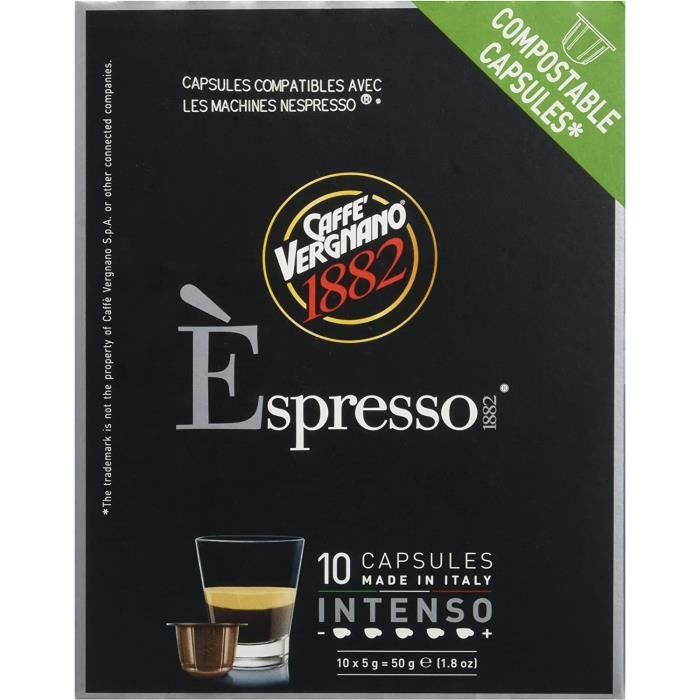 Caffè Vergnano Èspresso1882 Capsules Intenso 50 g[1606] Cdiscount Au