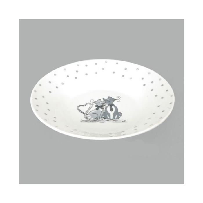 Lot De 6 Assiettes Plates En Grès Faustine 26 Cm - Décor Floral Vintage, Résistantes Et élégantes
