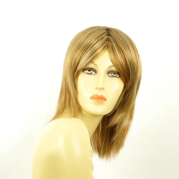 Perruque Courte Blonde Foncée Méchée Clair - Synthétique, Bonnet Moyen - Neuf étiqueté 💇‍♀️