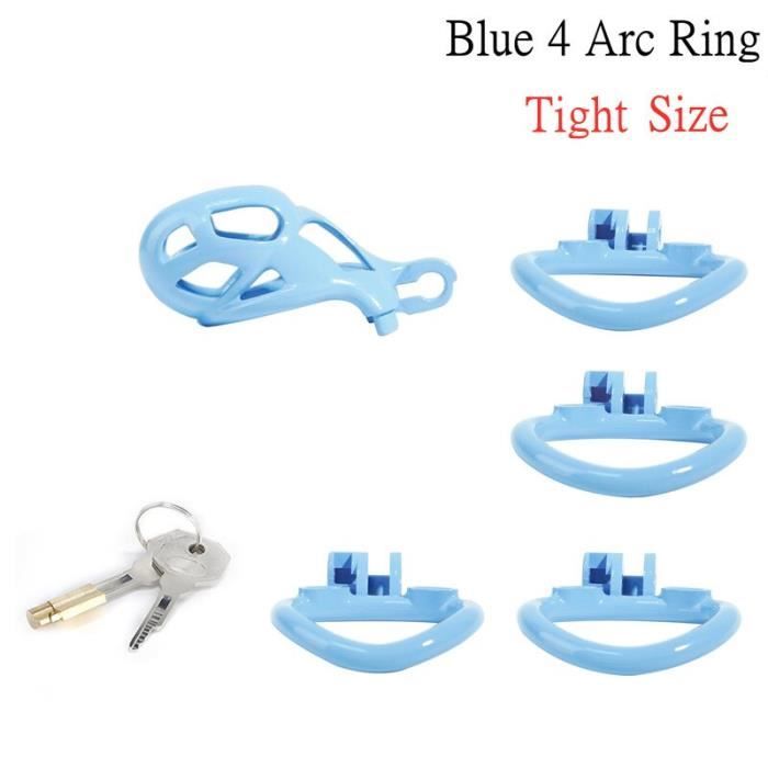 Dispositif De Chasteté électrique Avec Ceinture Et Cage - Anneau Pénis 4 Tailles - En Plastique - Neuf | Accessoire Fétish BDSM Jouet Adulte