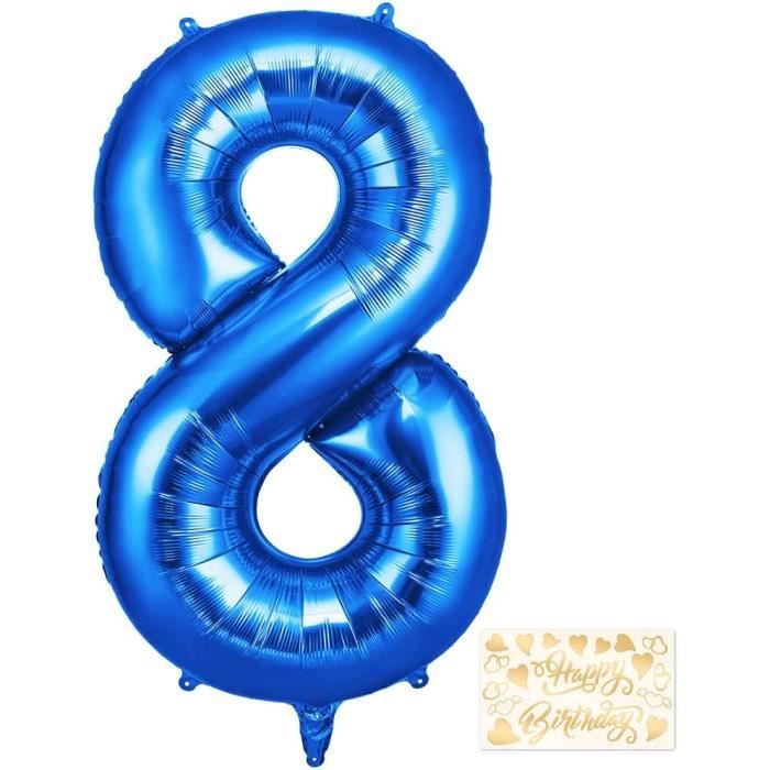 30 Ballons Géants Numérotés 0 à 9 En Papier Aluminium – Parfaits Pour Anniversaire, Mariage, Fête