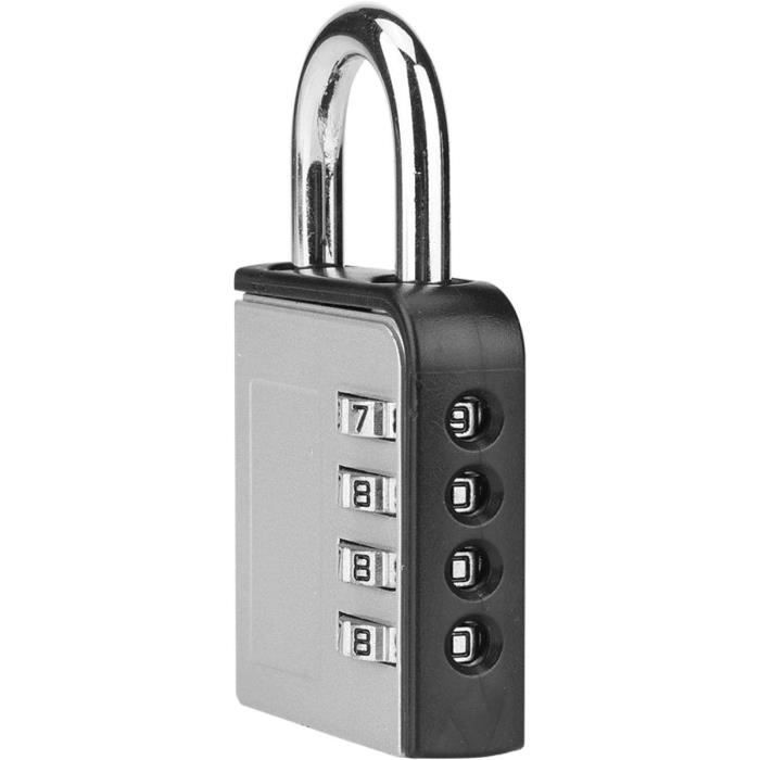 Lot De 2 Cadenas à Combinaison 3 Chiffres - Cadenas étanches Avec Porte-clés - Pour Valise, Casier, Vélo