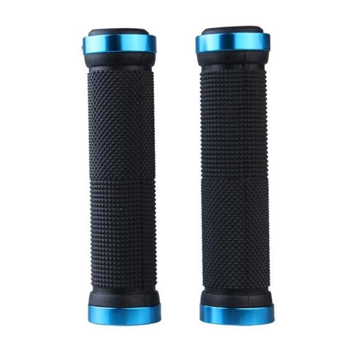 Poignée de Guidon Grip Lock-on pour Vélo Bicyclette Bleu - Lot de 2 -  Cdiscount Sport