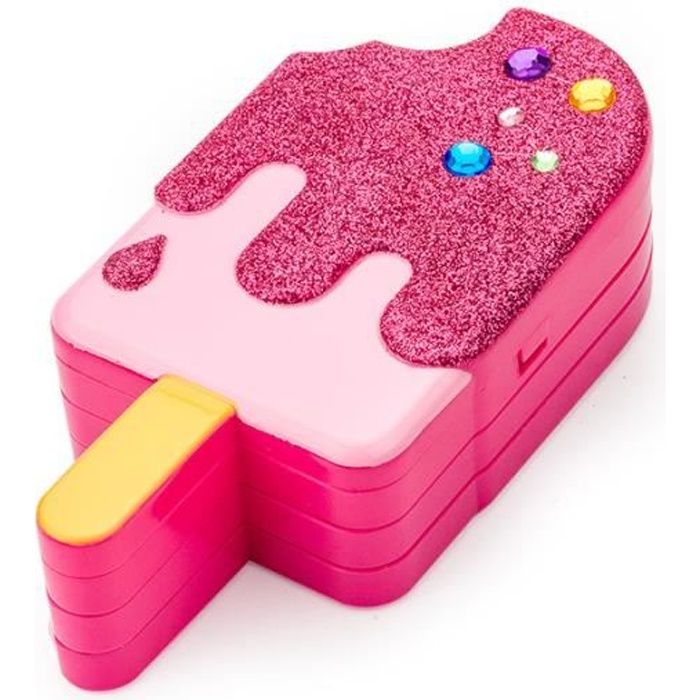 jeu de simulation Ensemble de jouets de maquillage lavable f/ête danniversaire de No/ël bo/îte-cadeau papillon pour enfants coffre-fort non-toxique v/éritable beaut/é cosm/étique filles