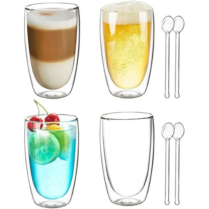 Verres À Thé À Double Paroi Verres Thermo Ensemble De Verres Latte Macchiato Tasse À Café En