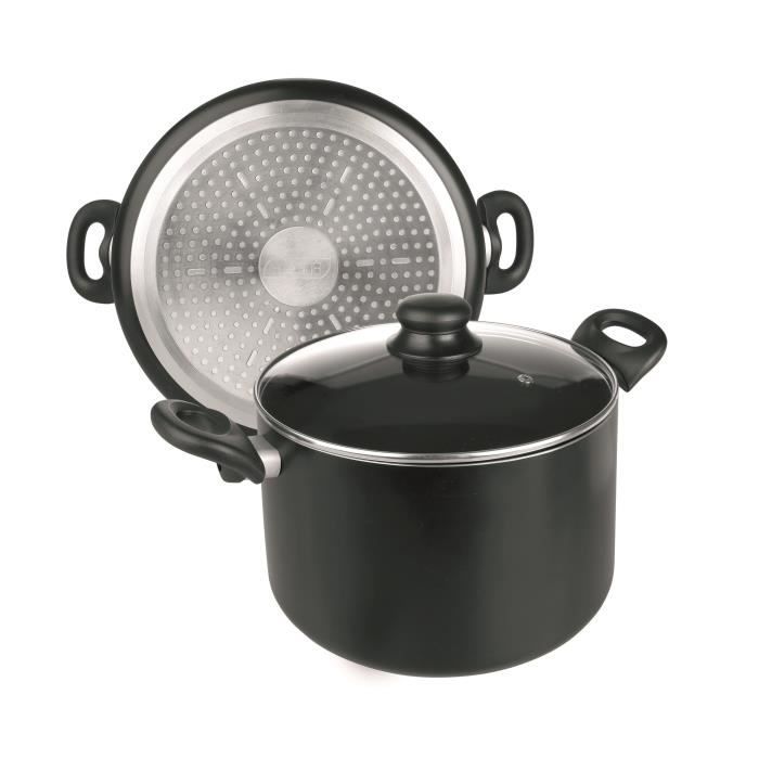 Casserole en fonte 18cm avec couvercle et côtés verseurs Napoleon