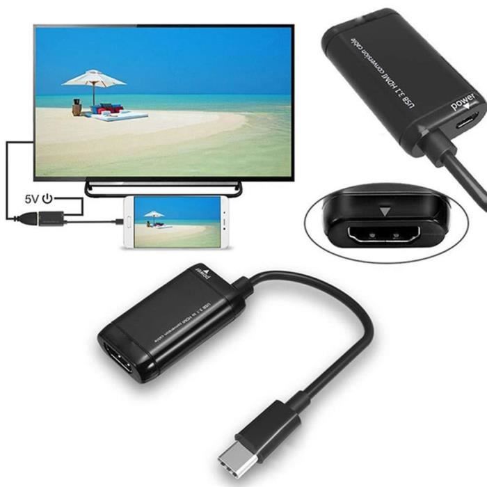 MHL Micro USB a HDMI 1080p HD TV cavo AV Adattatore per telefoni Android