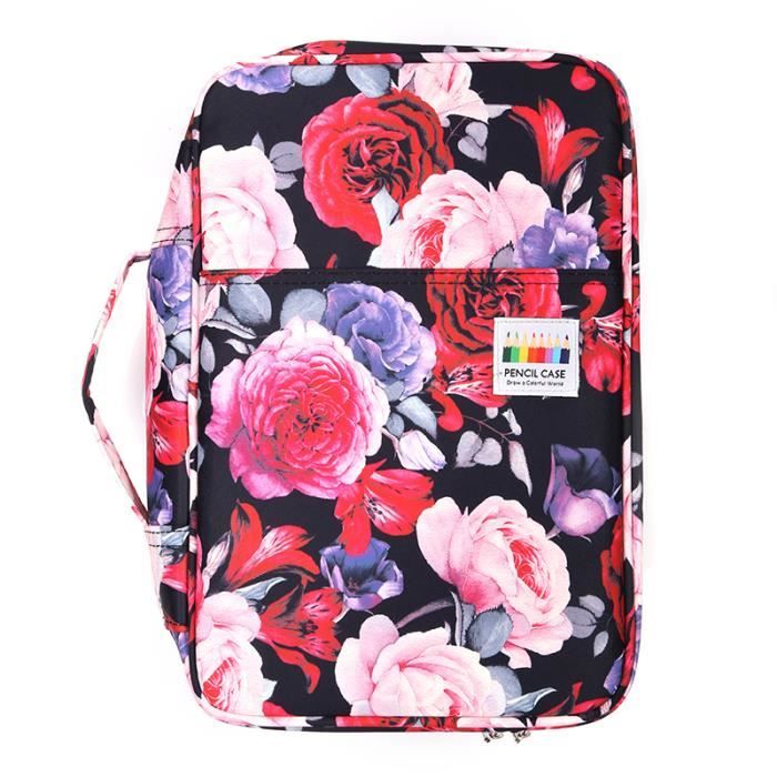 BOMKEE Étui Organiseur pour 60 Marqueurs, Grand Étui pour 60 Marqueurs, Grande Capacité de Stockage pour Stylos, Trousse à Crayons avec Poignée de Transport BOMKEE Étui Organiseur pour 60 Marqueurs, Grand Étui pour 60 Marqueurs, Grande Capacité de Stockage pour Stylos, Trousse à Crayons avec Poignée de Transport