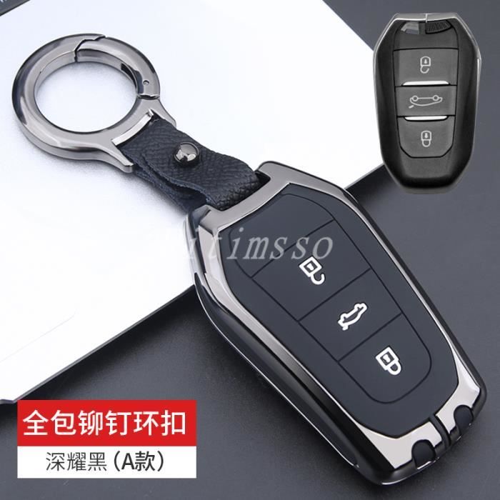 Coque De Clé Voiture Renault Et Dacia - Alliage Zinc Et Cuir PU, Plusieurs Coloris, Compatible Avec Kangoo, Twingo, Megane, Clio, Sandero, Duster - 8