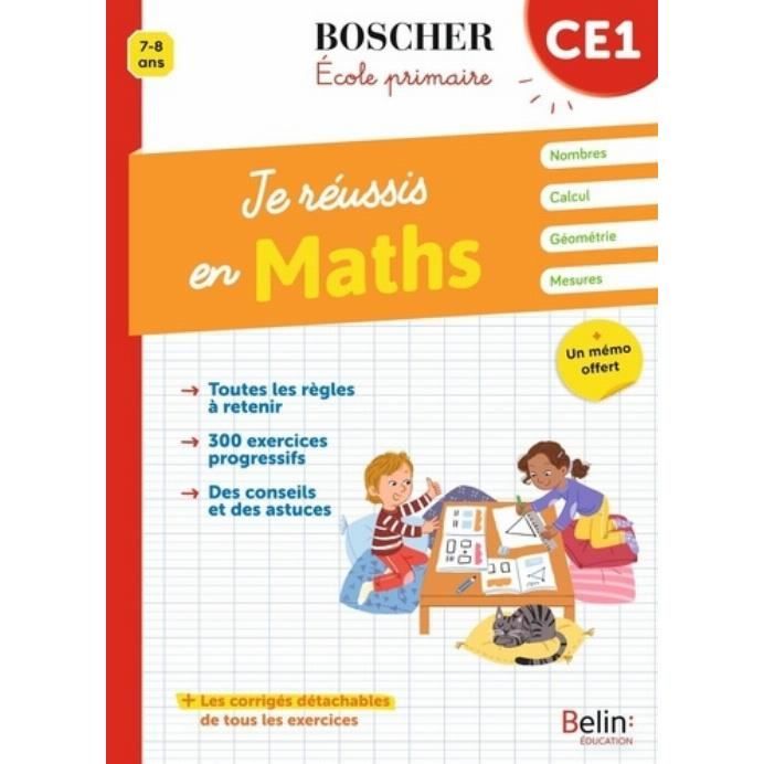 Cahier Je réussis en maths CE1 - Edition 2021 - Programme complet ...