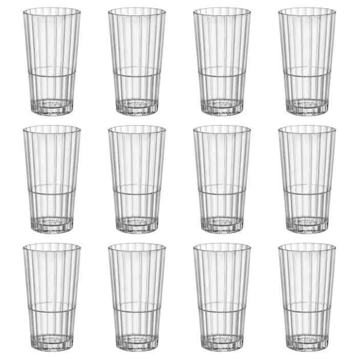 Lot De 6 Verres Highball 423ml - Cristal Transparent Pour Cocktails, Bière, Soda - Verres à Eau
