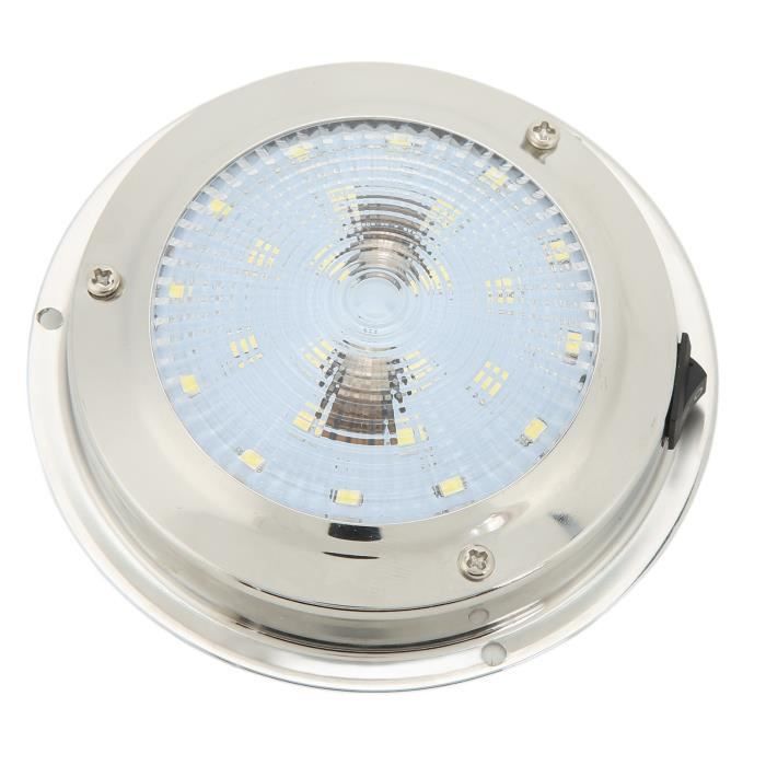 12V Led Rv Plafonnier Caravane Camping-Car Camping-Car Bateau Feux De Toit Lampe Blanc-Chaud