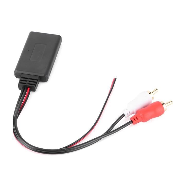 Adaptateur Bluetooth Pour Voiture - Connexion AUX Et RCA - Compatible Avec La Plupart Des Autoradios