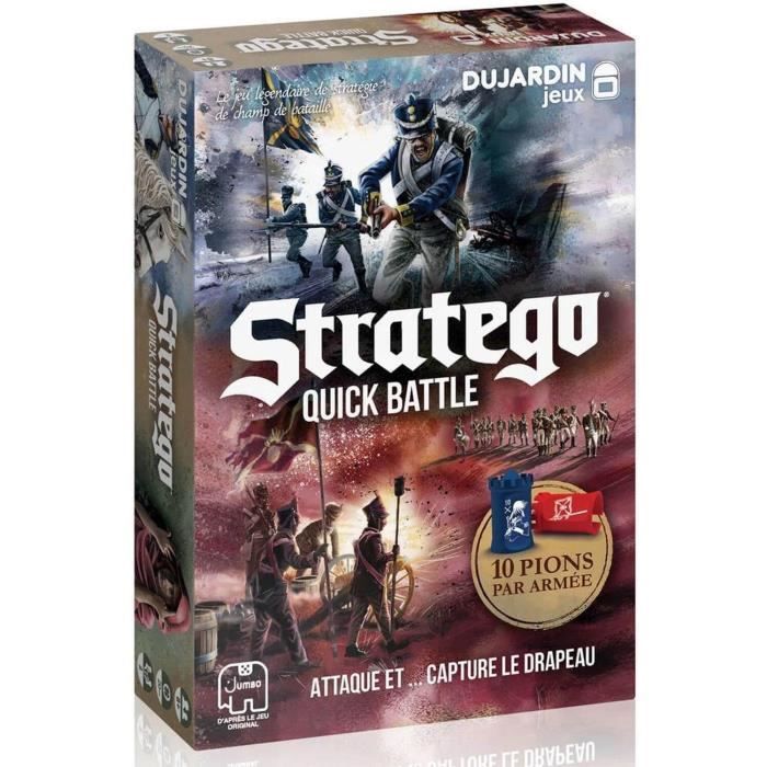 Stratego Quick Battle Jeu de société DUJARDIN Préparez vous à des batailles rapides et intenses avec Stratego Quick Battle !