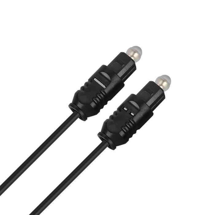 Câble Audio Optique 2 M - Transmission Son Haute Qualité Pour Home Cinéma Et Hi-fi
