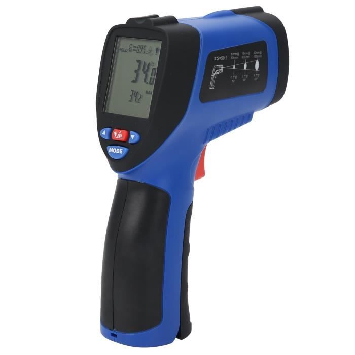 Thermomètre Infrarouge Sans Contact Pro - Mesure Précise De -50°C à 600°C | Idéal Cuisine, Bricolage Et Industrie