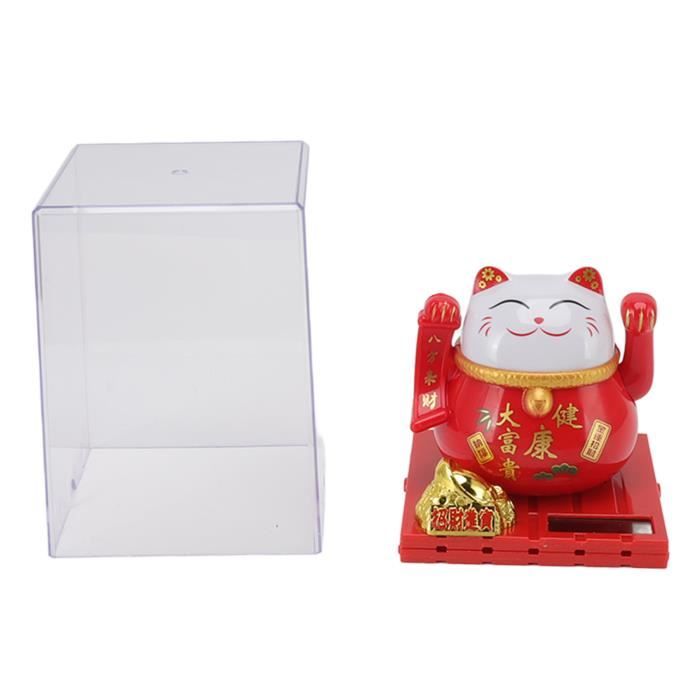ViaGasaFamido Figurine de Chat Agitant à énergie Solaire, Porte-Bonheur, Chat de Bienvenue, pour Tableau de Bord de Voiture, Décoration de Bureau, Maison (Black ViaGasaFamido Figurine de Chat Agitant à énergie Solaire, Porte-Bonheur, Chat de Bienvenue, pour Tableau de Bord de Voiture, Décoration de Bureau, Maison (Black