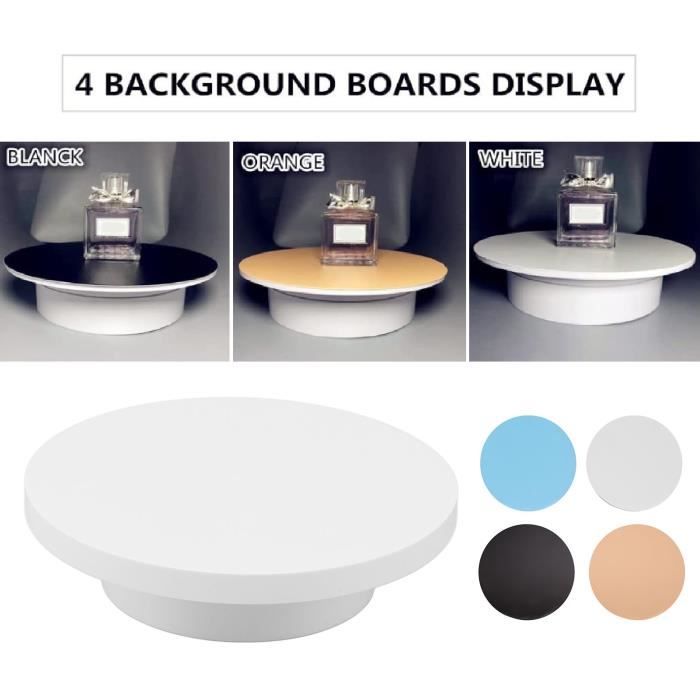 IMIKEYA Présentoir Rotatif Pour Bijoux à Plateau Tournant Motorisé