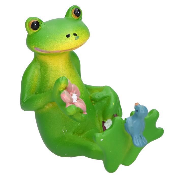 Grenouilles Sur Rameau En Bronze - Sculpture Détail Naturel