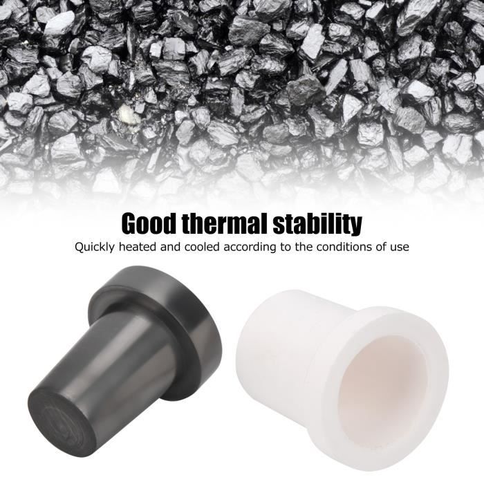 Kit Complet 4 Creusets Graphite Haute Pureté + Pince, Bol Et Accessoires – Fusion Or, Argent, Platine Jusqu'à 2800°C