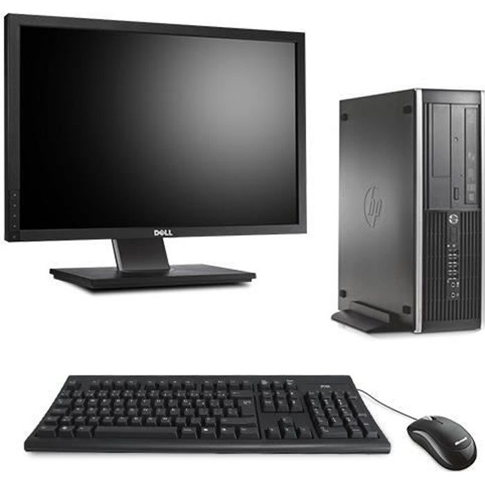 Pc de bureau HP 6200 - i3 - 8 Go - 2To HDD - W10 + Ecran 22 - Hewlett packard