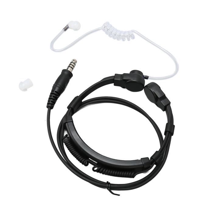 Micro-talkie-walkie radio bidirectionnel avec commande à un bouton