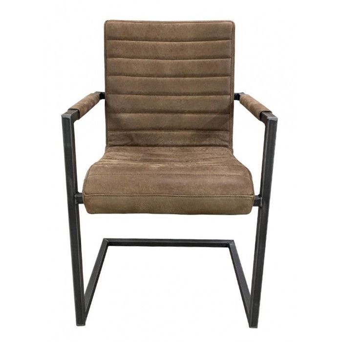 Fauteuil matteo en cuir personnalisable - Cuir - Marron - Interiors Fauteuil matteo en cuir personnalisable - Cuir - Marron - Interiors