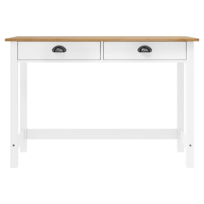 FASHTROOM Table console Hill Range avec 2 tiroirs 110x45x74 cm Pin solide AB288994 111607