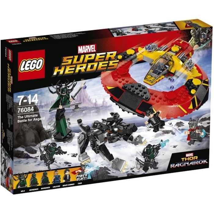 Acheter LEGO® Marvel Super Heroes 76084 - La Bataille suprême pour la Survie dAsgard Reconditionné - 166,99 € LEGO® Marvel Super Heroes 76084 - La Bataille suprême pour la Survie dAsgard Reconditionné - Lego reconditionné disponible sur Cdiscount Seconde Vie