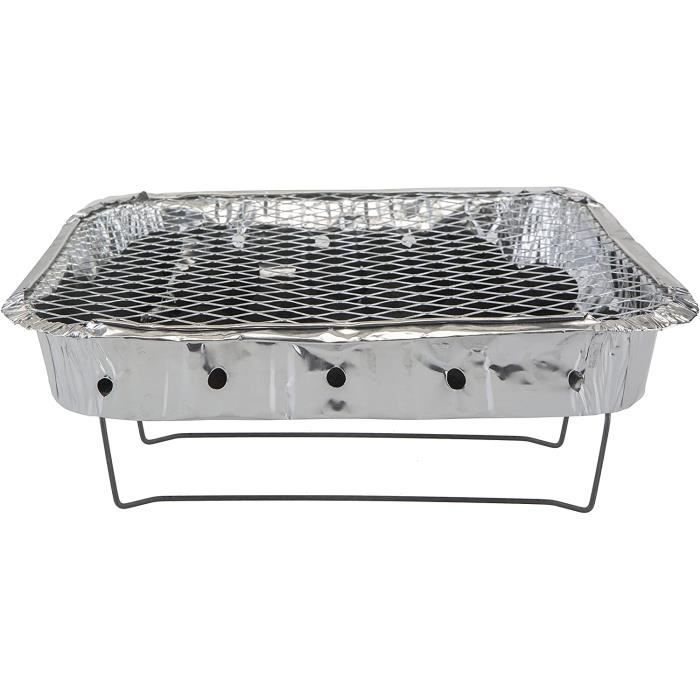 Barbecue A Usage Unique Jetable À Lumière Instantanée Jumbo Support
