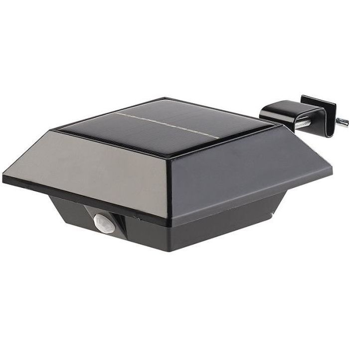 Lampe solaire à LED pour gouttière - LUNARTEC - 4 ampoules - Détecteur de mouvement PIR - 160 lm / 2 W Lampe solaire à LED pour gouttière - LUNARTEC - 4 ampoules - Détecteur de mouvement PIR - 160 lm / 2 W