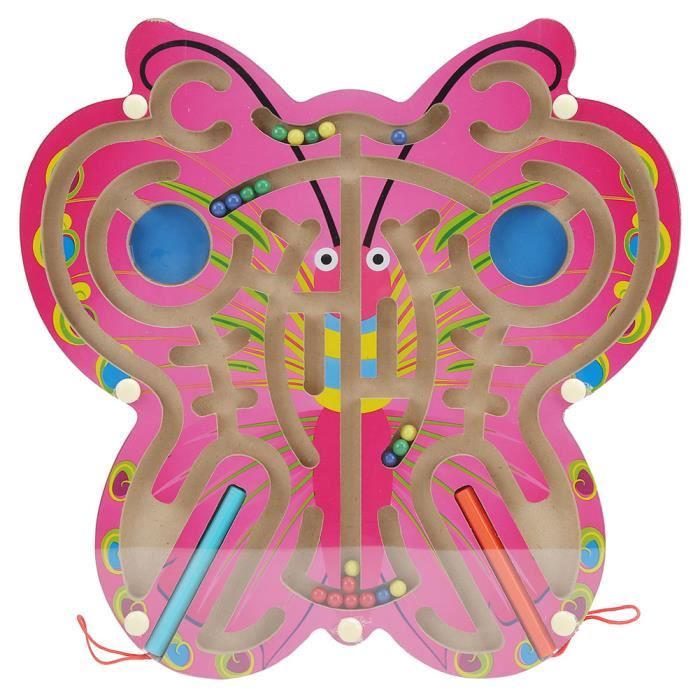 Jouet Bois 3-6 Ans Labyrinthe Magnétique Montessori Requin - Jouet Bois 65 Billes - Apprentissage Couleurs/Chiffres 3-7 Ans Labyrinthe Magnétique De Couleurs Et De Nombres