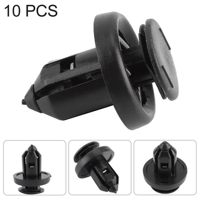 Lot de 100 clips de pont de 6 mm - Kit de fixation en plastique pour planches composites avec