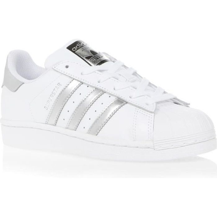 Adidas Superstar Hommes Baskets White Silver - 12 UK White - Achat 