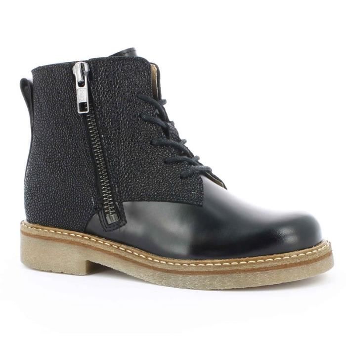 bottines noires kickers