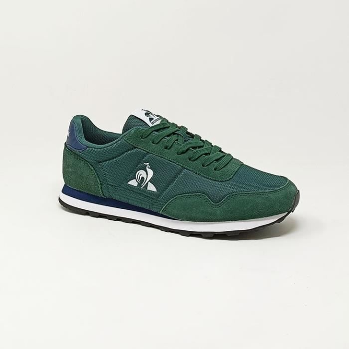 Basket LE COQ SPORTIF ASTRA VERT - Homme - Textile - Lacets - Confortable et durable