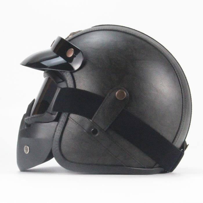 Casque Jet de Marque Casque vélo Demi-Jet Helmet Scooter Biker