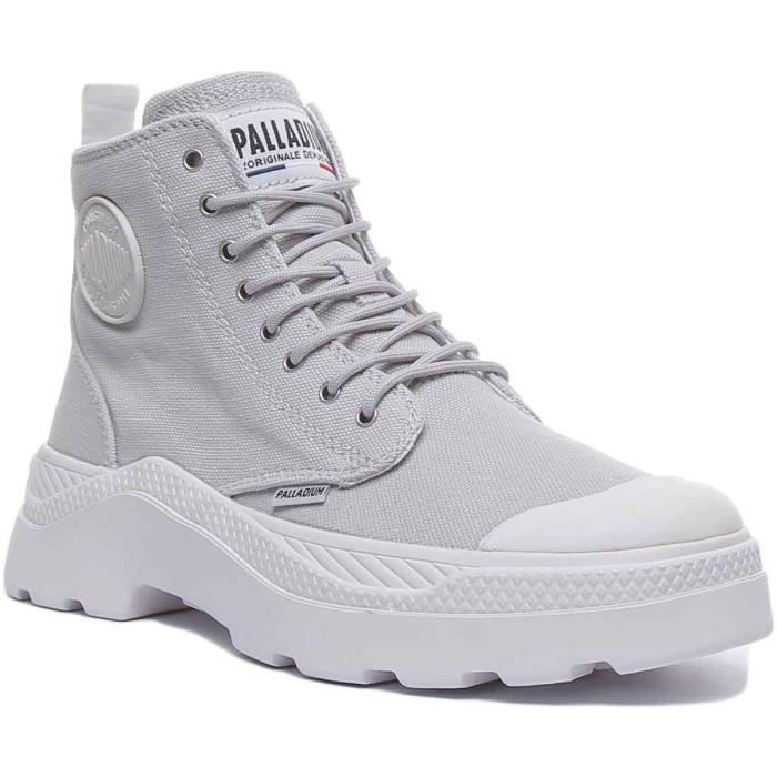 Palladium pallakix Hi Unisexe Gris Clair En Toile Bottes Mode Palladium pallakix Hi Unisexe Gris Clair En Toile Bottes Mode