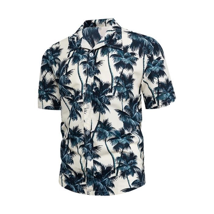 Chemise Hawaïenne Homme Chemises à Manches Courtes Shorts Hawaïenne Ete Tropicales Chapeau Plage Piscine Vacances Fête Festival (FR/ES, Alpha/Lettres, M, Taille Normale, Taille Normale, Rouge