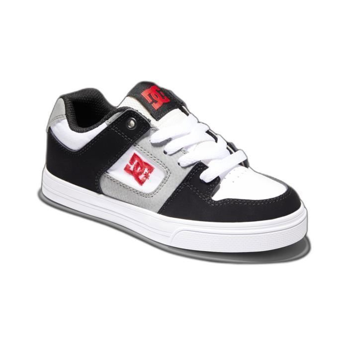 DC Shoes Baskets enfant - DC Shoes - Pure - Blanc - Cuir - Lacets