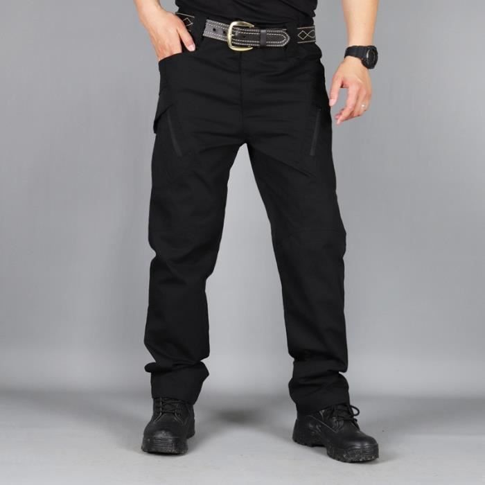 Tenue professionnelle Pantalon Cargo tactique IX9 pour homme vetement de Combat de l armee SWAT militaire IX9 Black F Blanc Cdiscount Pret a Porter