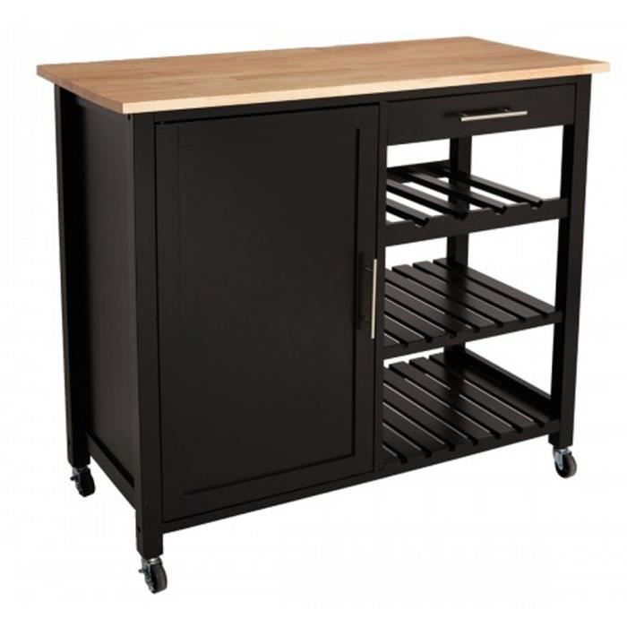 Desserte GM coloris Noir L. 100 x l. 48 x H. 87.5 cm Desserte GM coloris Noir L. 100 x l. 48 x H. 87.5 cm
