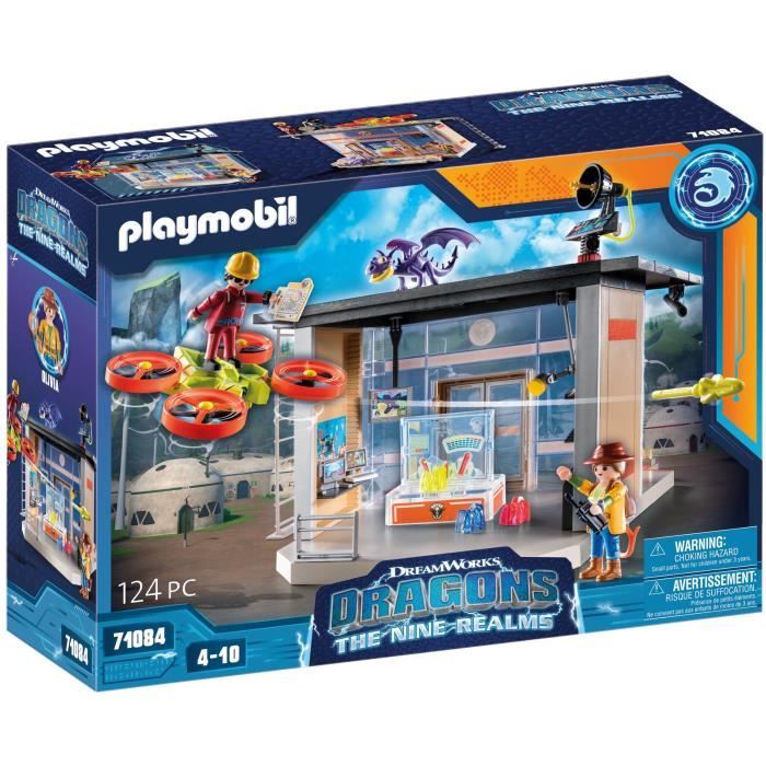 PLAYMOBIL - Dragons Nine Realms: Icaris Lab 71084 - Effets lumineux - Mixte