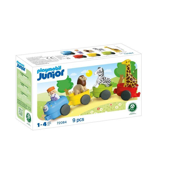 Playmobil Junior 72084 Train avec des animaux - vue 1