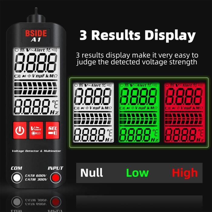 Multimètre numérique intelligent anti-brûlure automatique A1